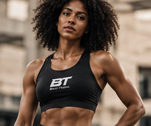 Female athlete modelling Built Tough training apparel